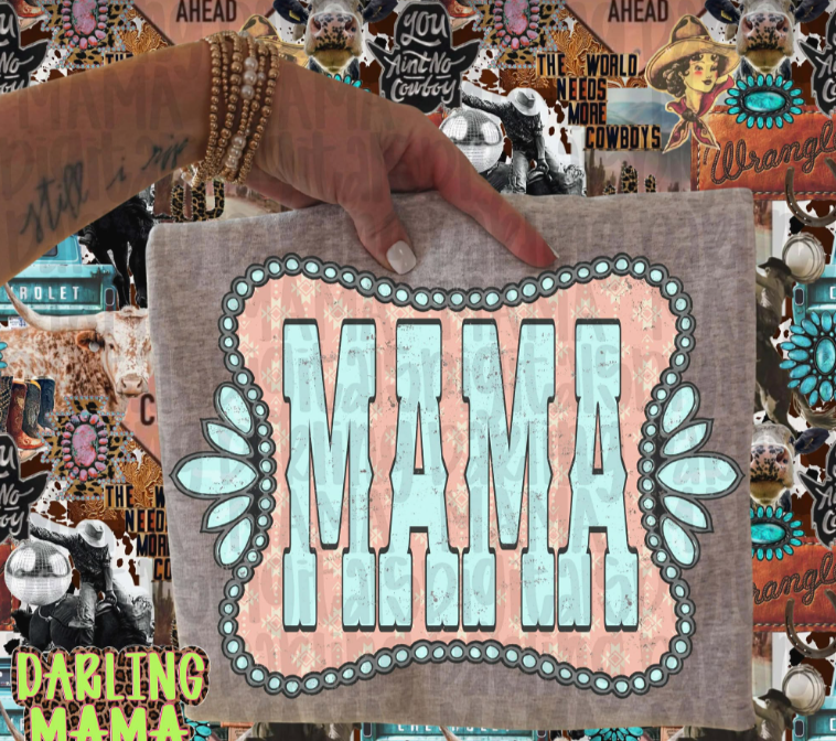 Western Mama Tee or Crewneck (DTF)