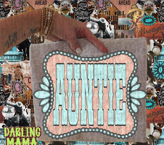 Western Auntie Tee or Crewneck (DTF)