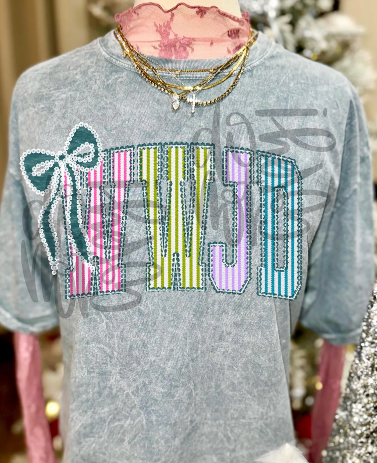 WWJD Coquette Seersucker Tee or Crewneck (DTF)