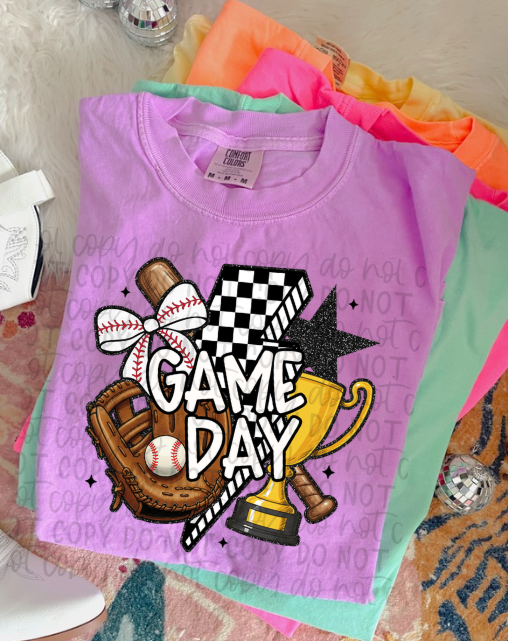 Baseball Game Day Tee or Crewneck (DTF)