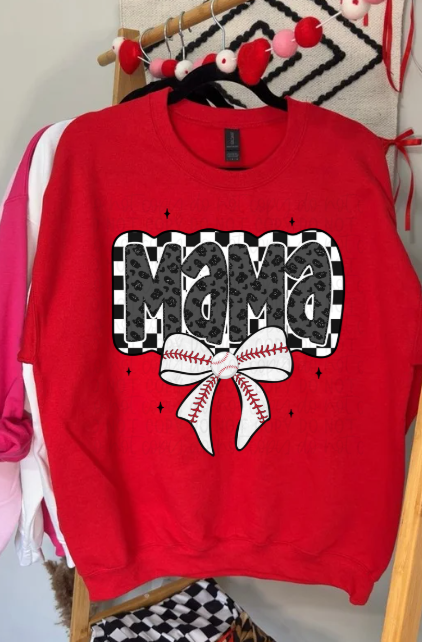 Baseball Mama Tee or Crewneck (DTF)