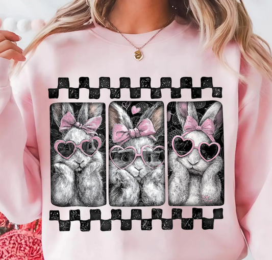 Preppy Easter Bunny Tee or Crewneck (DTF)
