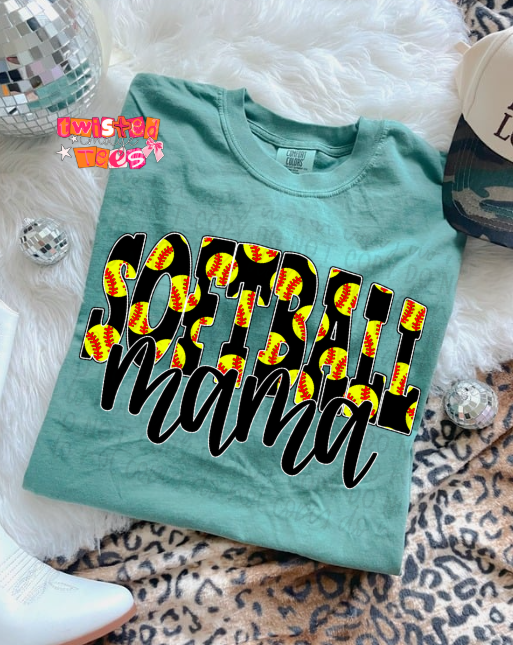 Softball Mama Tee or Crewneck (DTF)