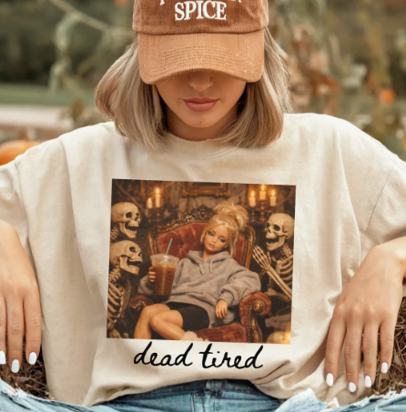 Dead Tired Tee or Crewneck (DTF)