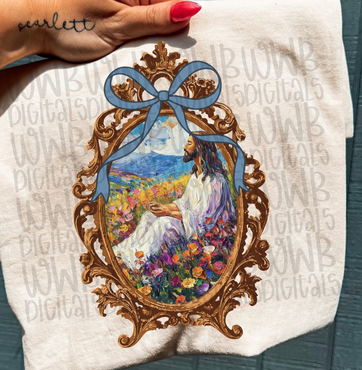 Jesus Painting Tee or Crewneck (DTF)