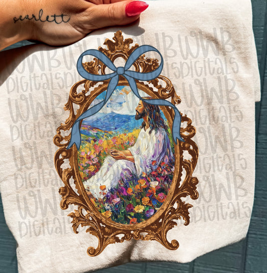 Jesus Painting Tee or Crewneck (DTF)