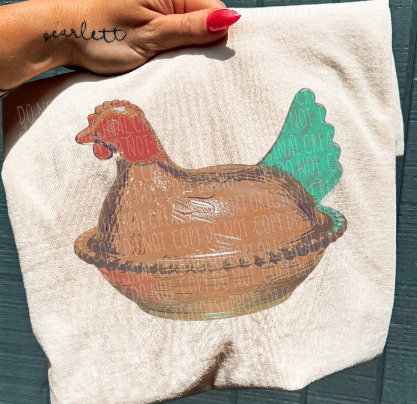 Glass Hen Tee or Crewneck (DTF)